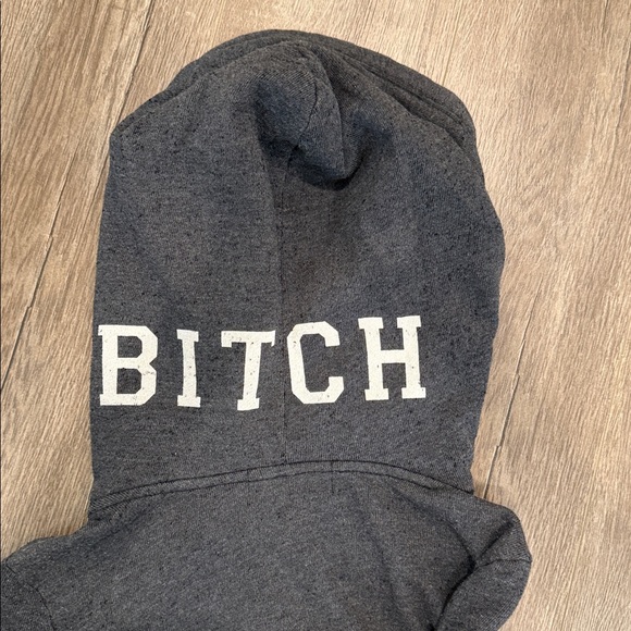 WILDFOX charcoal grey zip hoodie - Picture 12 of 16